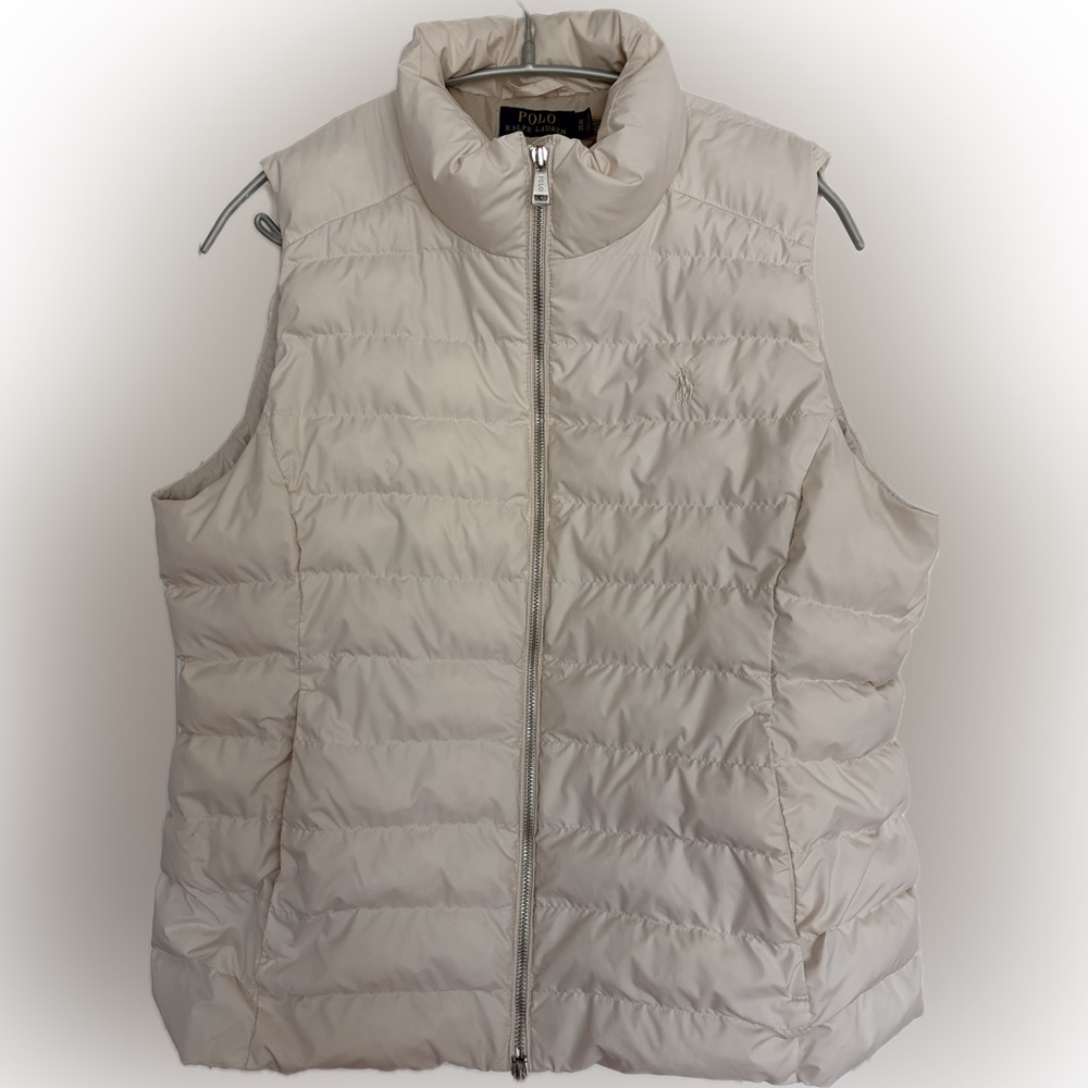Ralph Lauren Cream Puffer Vest